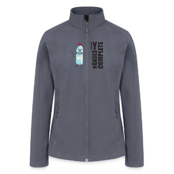 sparkling water my gases complete me - Women’s Soft Shell Jacket - gray - Front