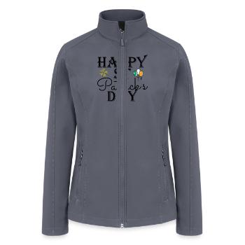 Happy St Patrick s Day - Women’s Soft Shell Jacket - gray - Front