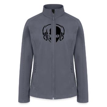 Alien with headphones - Women’s Soft Shell Jacket - gray - Front