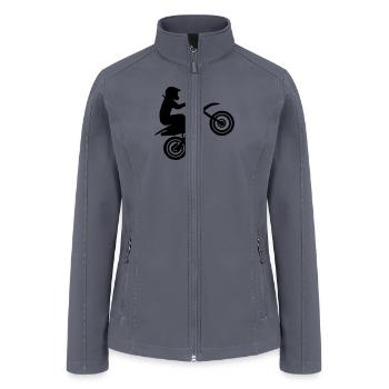 Motocross - Women’s Soft Shell Jacket - gray - Front