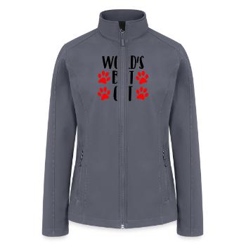 world's best cat - Women’s Soft Shell Jacket - gray - Front