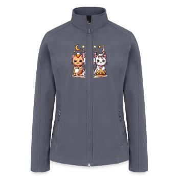 Religious Cat - Women’s Soft Shell Jacket - gray - Front