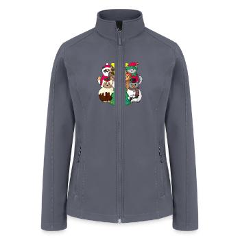 Happy Christmas - Women’s Soft Shell Jacket - gray - Front