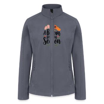 A Bloom for Every Season - Women’s Soft Shell Jacket - gray - Front