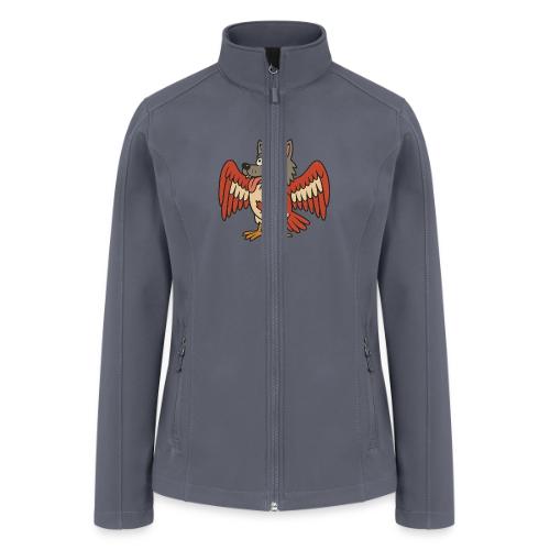 Maple-Mad Wolfbird – Quirky Canadian Creature - Women’s Soft Shell Jacket