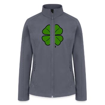 Shamrock Simple - Women’s Soft Shell Jacket - gray - Front