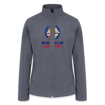 Blue Collar Girlfriend - Women’s Soft Shell Jacket - gray - Front