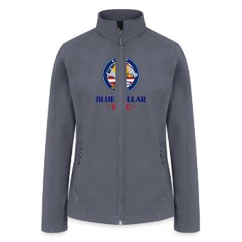 Blue Collar Wife - Women’s Soft Shell Jacket - gray - Front