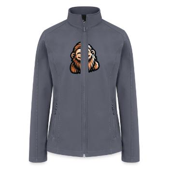 Happy Sasquatch Bigfoot - Women’s Soft Shell Jacket - gray - Front