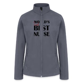 WORLD S 2nd BEST NURSE - Women’s Soft Shell Jacket - gray - Front