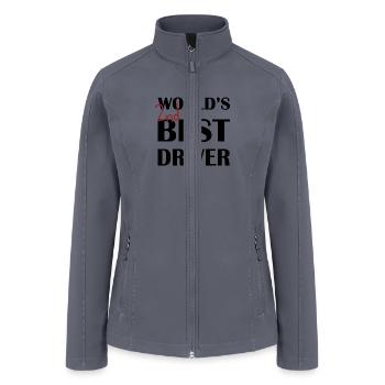 WORLD S 2ND BEST DRIVER - Women’s Soft Shell Jacket - gray - Front