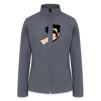 A punch in the face - Women’s Soft Shell Jacket - gray - Front