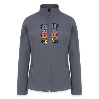 Retro In My Summer Break Era Groovy - Women’s Soft Shell Jacket - gray - Front