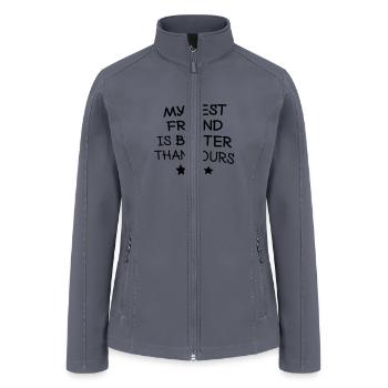 My best friend - Women’s Soft Shell Jacket - gray - Front