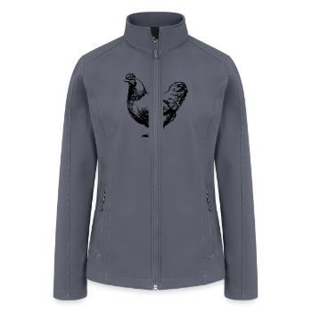chicken - Women’s Soft Shell Jacket - gray - Front