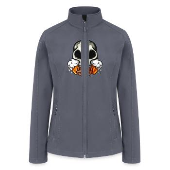 Skull Pretzel Germany Oktoberfest Beer Munich - Women’s Soft Shell Jacket - gray - Front