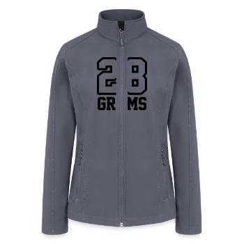28 Grams - Women’s Soft Shell Jacket - gray - Front