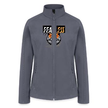 Fearless – Live Bold, Break Limits - Women’s Soft Shell Jacket - gray - Front