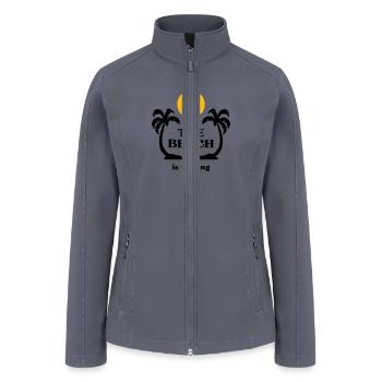 The Beach is calling | beach t shirt - Women’s Soft Shell Jacket - gray - Front