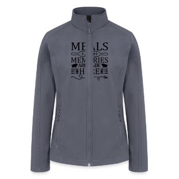 Meals and Memories Are Made Here - Women’s Soft Shell Jacket - gray - Front