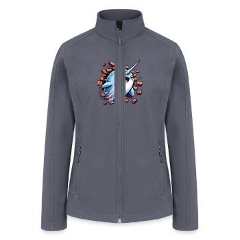 Narwhal Surprise - Women’s Soft Shell Jacket - gray - Front