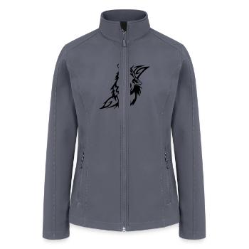 wolf - Women’s Soft Shell Jacket - gray - Front