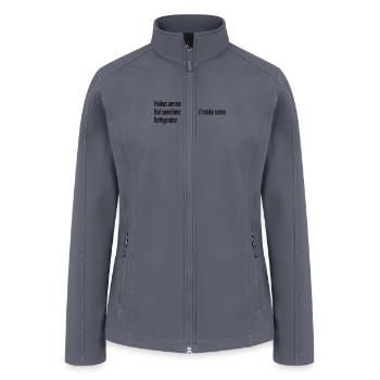 HAIKUS ARE EASY REFRIGERATOR - Women’s Soft Shell Jacket - gray - Front