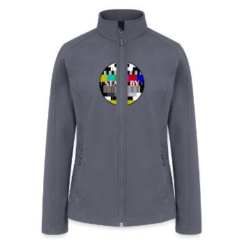 Calligraphic Watchwords – Color Bar for Screen Adj - Women’s Soft Shell Jacket - gray - Front