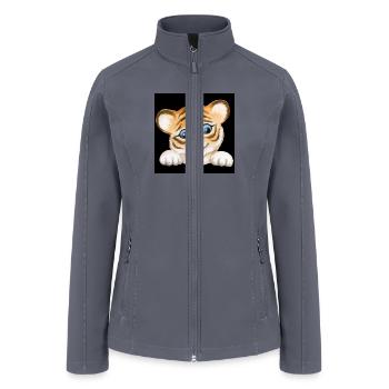 Beautiful baby tiger - Women’s Soft Shell Jacket - gray - Front