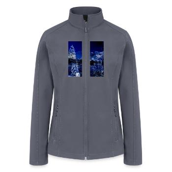 Cool winter landscape christmas landscape - Women’s Soft Shell Jacket - gray - Front