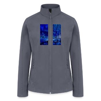 Cool winter landscape christmas landscape - Women’s Soft Shell Jacket - gray - Front