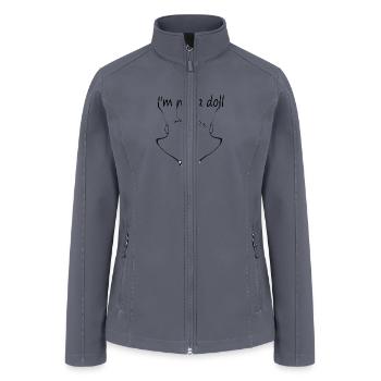 I m not a doll - Women’s Soft Shell Jacket - gray - Front