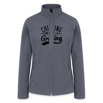 Chilling And Grilling - Women’s Soft Shell Jacket - gray - Front