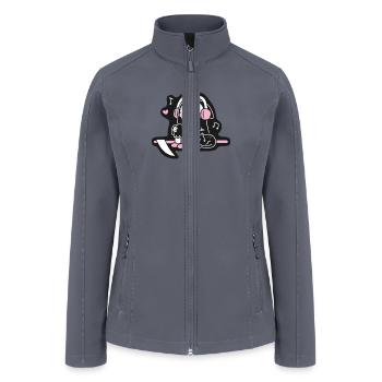 Cute Grim Reaper Taking A Break - Women’s Soft Shell Jacket - gray - Front