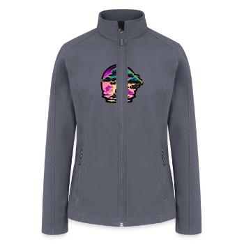 Synthwave Bonsai Tree - Women’s Soft Shell Jacket - gray - Front