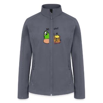 So tasty. - Women’s Soft Shell Jacket - gray - Front