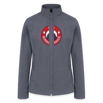 Fuck Rupert Murdoch - Anti Billionaire - Women’s Soft Shell Jacket - gray - Front