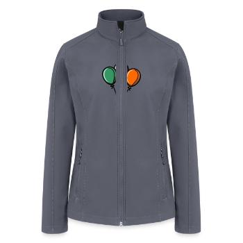 Patrick s day balloons - Women’s Soft Shell Jacket - gray - Front