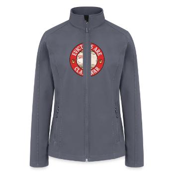 Evictions Are Class War - Anti Landlord - Women’s Soft Shell Jacket - gray - Front