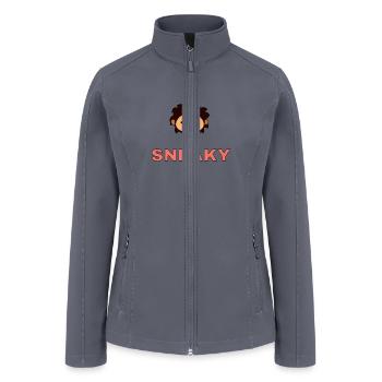 Sneaky Sasquatch Head - Women’s Soft Shell Jacket - gray - Front