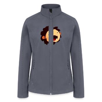 Sneaky Sasquatch Head - Women’s Soft Shell Jacket - gray - Front