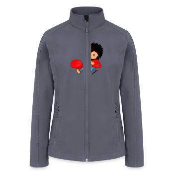 Sneaky Sasquatch Head - Women’s Soft Shell Jacket - gray - Front