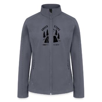 Under The Stars Away From The City - Women’s Soft Shell Jacket - gray - Front