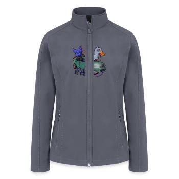 GO AWAY - Women’s Soft Shell Jacket - gray - Front