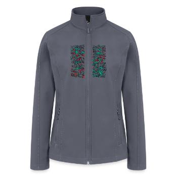 Abstract landscape - Women’s Soft Shell Jacket - gray - Front