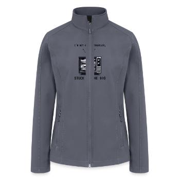Vintage TV Screen: Nostalgic Connection to 80s - Women’s Soft Shell Jacket - gray - Front