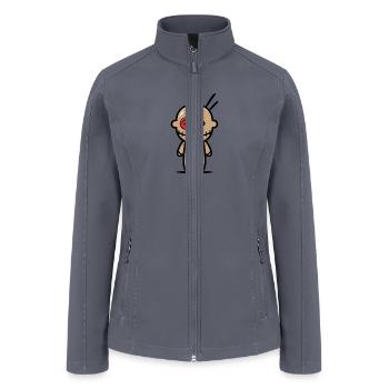 Cute kids with voodoo doll halloween costume - Women’s Soft Shell Jacket - gray - Front