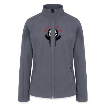 Funny love skull halloween costume - Women’s Soft Shell Jacket - gray - Front