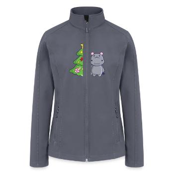 Merry Hippo - Women’s Soft Shell Jacket - gray - Front