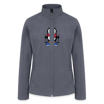 Skiing christmas - Women’s Soft Shell Jacket - gray - Front